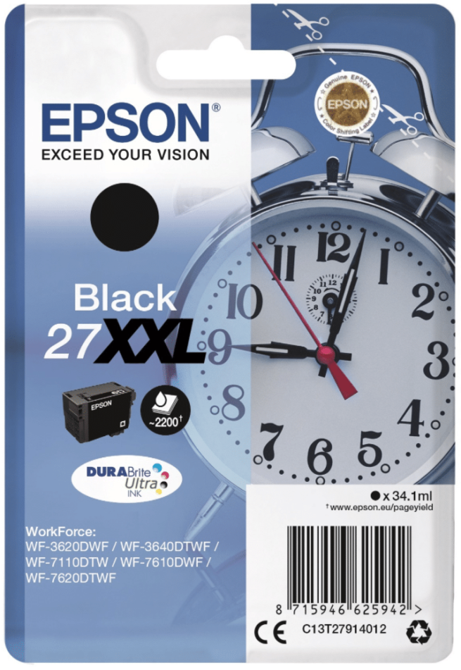Epson 27 XXL musta väripatruuna