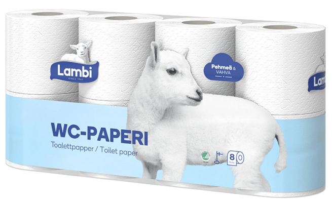 Lambi WC-paperi, valkoinen