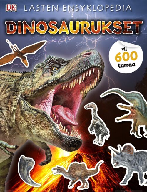 Dinosaurukset (tarrakirja) : lasten ensyklopedia, 600 tarraa