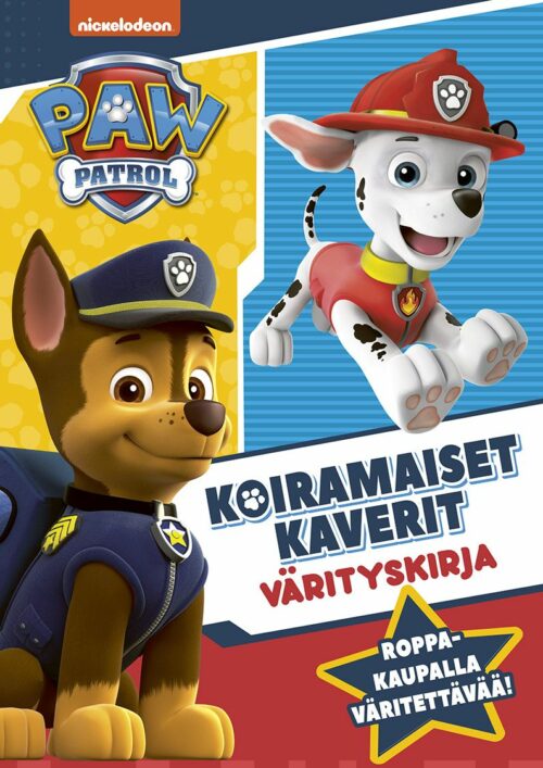 Ryhmä Hau – Paw Patrol Iso värityskirja (täytettävä kirja)