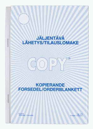 Copy lähetys/tilauslomake 575