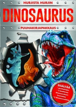 Hurjista hurjin dinosaurus -puuhakirjapakkaus : puuhakirja, 2 dinosaurusfiguuria, 2 koottavaa pahvidinosauruksen luurankoa