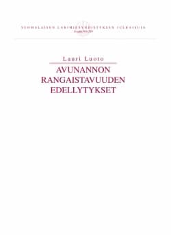 Avunannon rangaistavuuden edellytykset