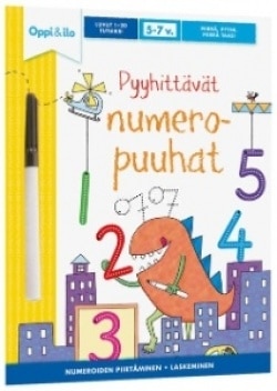 Pyyhittävät Numeropuuhat -puuhakirja 5-7 v