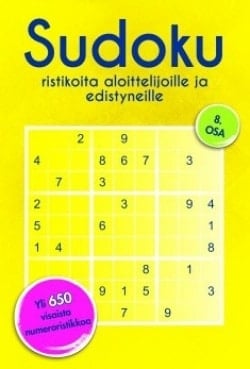 Sudoku 8 : ristikoita aloittelijoille ja edistyneille