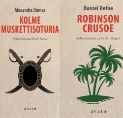 Kolme muskettisoturia ja Robinson Crusoe (selkokirja)