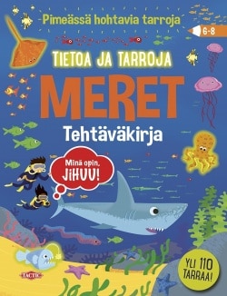 Tietoa ja tarroja, meret (täytettävä kirja) : tehtäväkrija