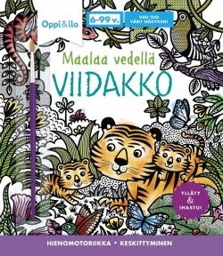 Maalaa vedellä VIIDAKKO -puuhakirja 6-99 v