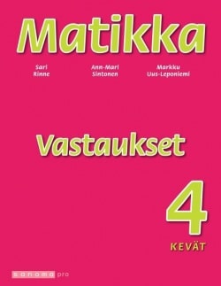 Matikka 4 Vastaukset Kevät