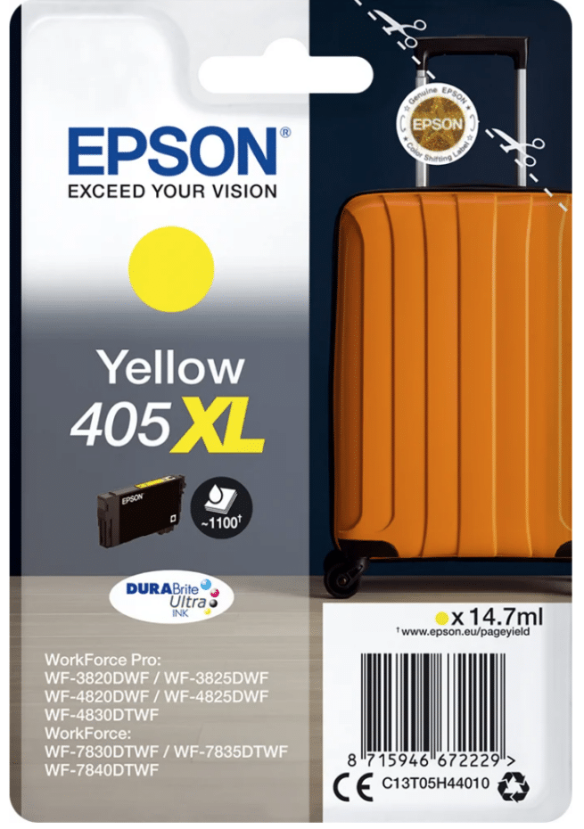 Epson 405 XL keltainen väripatruuna