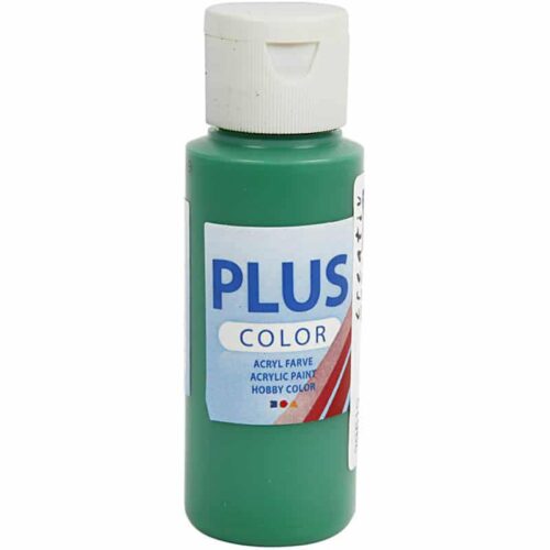 Plus Color askartelumaali 60 ml, briljantin vihreä