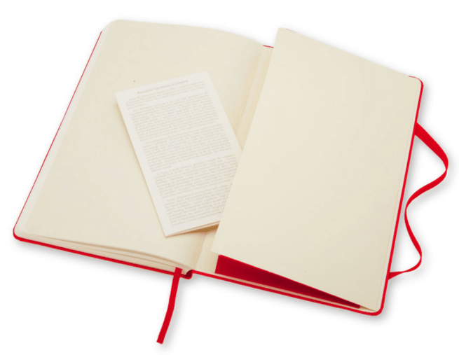 Moleskine Classic large, punainen, blancot sivut - Image 5