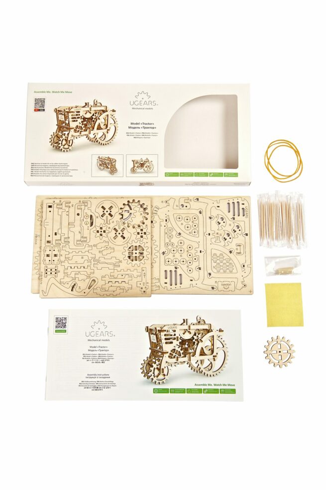 3D palapeli Tractor, Ugears Mechanical models - Image 5