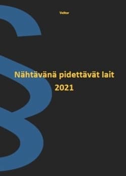 Nähtävänä pidettävät lait 2021