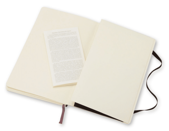 Moleskine Classic Soft large, musta, viivalliset sivut - Image 3
