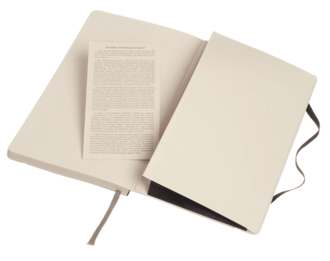 Moleskine Classic soft large, musta, pistesivut - Image 3