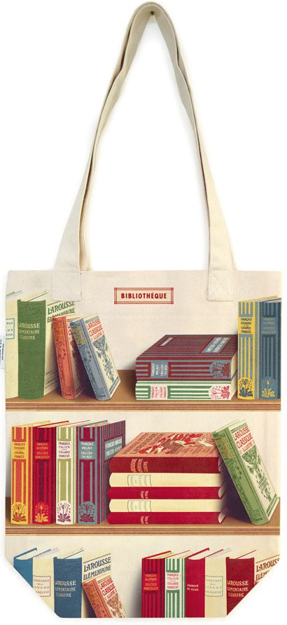 Cavallini kangaskassi Library books