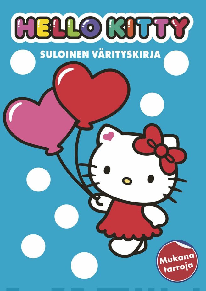 Hello Kitty Suloinen värityskirja, sis. tarroja