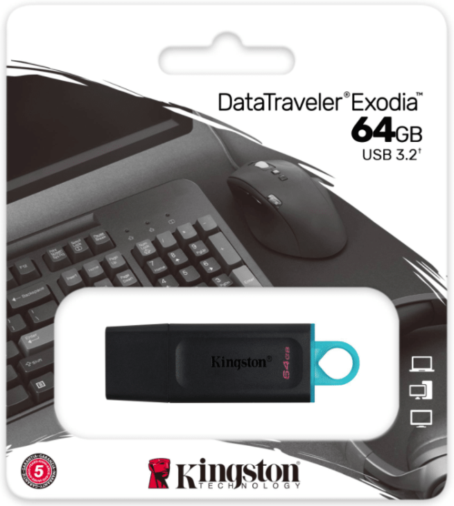 Kingston DataTraveler Exodia, 64 Gt muistitikku
