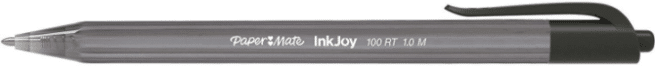Papermate InkJoy 100RT kuulakynä musta, 100 kpl/rasia - Image 3