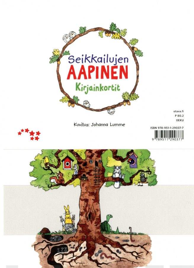 Seikkailujen aapinen kirjainkortit