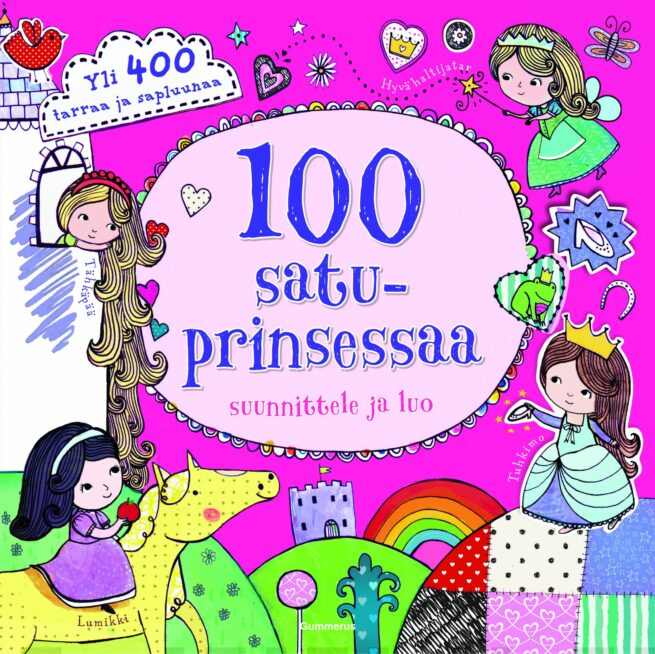 100 satuprinsessaa : yli 400 tarraa ja sapluunaa