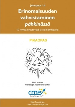 Erinomaisuuden vahvistaminen –  1d