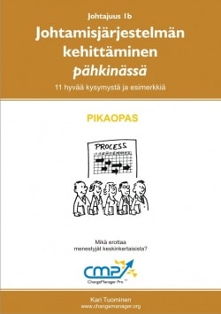 Johtamisjärjestelmän kehittäminen pähkinässä –  1b