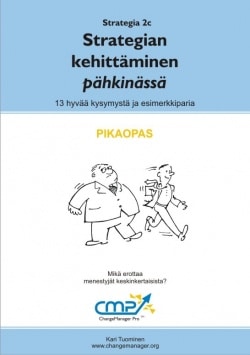 Strategian kehittäminen pähkinässä –  2c