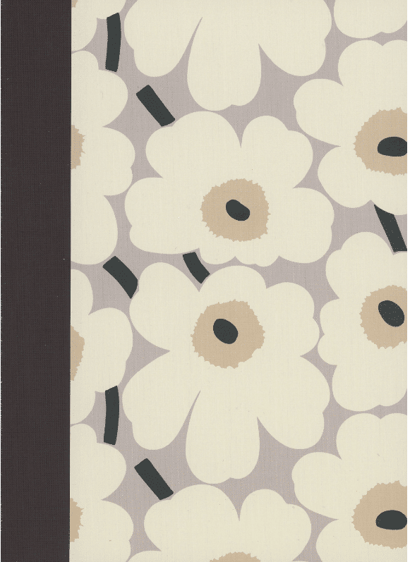 Marimekko Unikko muistikirja A5, harmaa