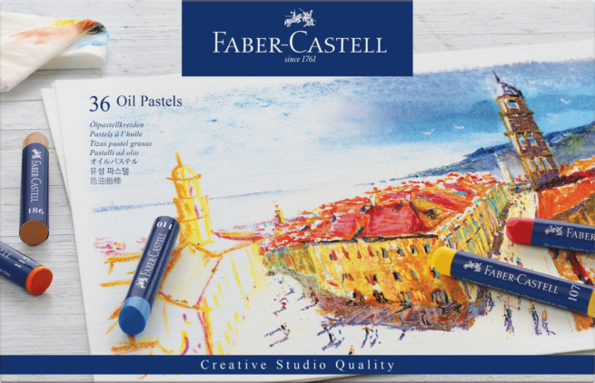 Faber-Castell Goldfaber studio öljypastelliliitu, 36 väriä