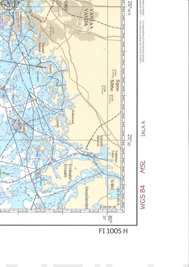 Carta navigationis, harjoitusmerikartta