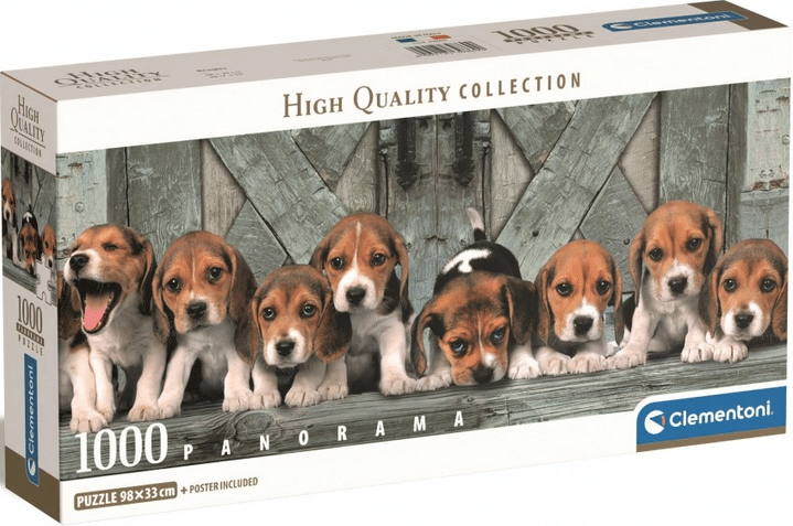 Beagles panorama palapeli, 1000 palaa