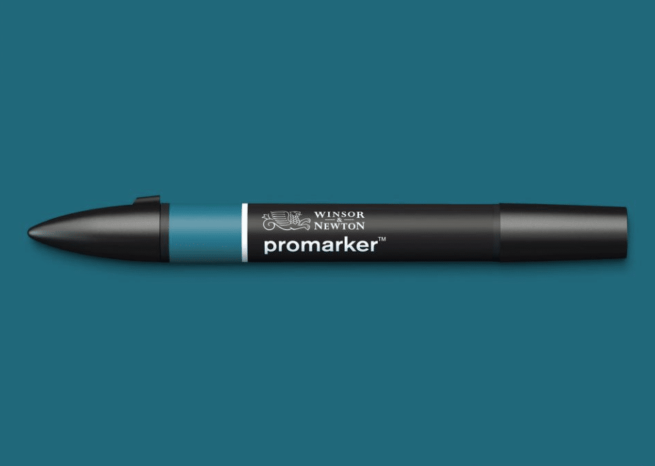 Winsor & Newton Promarker, Petrol blue (C824)