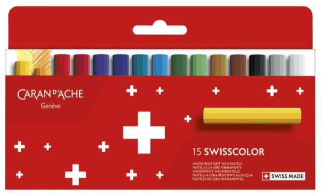 Caran d'Ache Swisscolor vahaliitu, 15 väriä