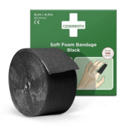 Cederroth soft laastari musta, 6 cm x 4,5 m - Image 2