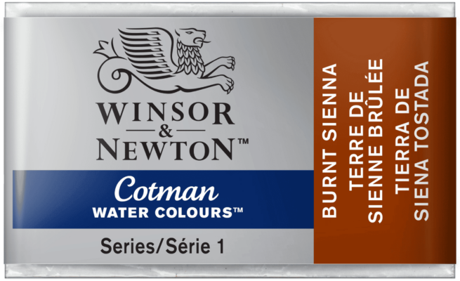 Winsor & Newton Cotman akvarellivärinappi Burnt Sienna #074