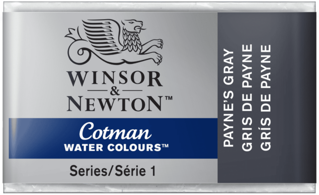 Winsor & Newton Cotman akvarellivärinappi Payne's grey #465