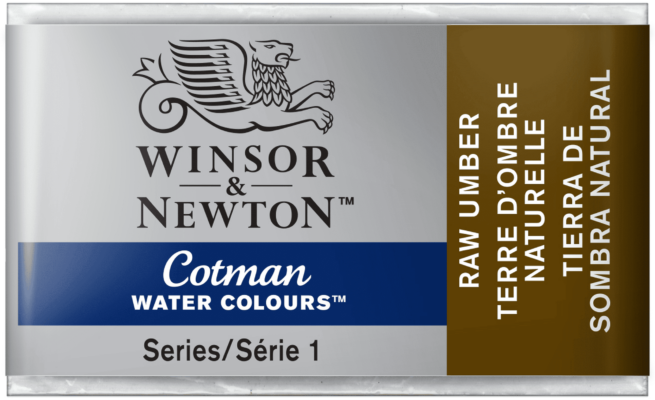 Winsor & Newton Cotman akvarellivärinappi Raw umber #554