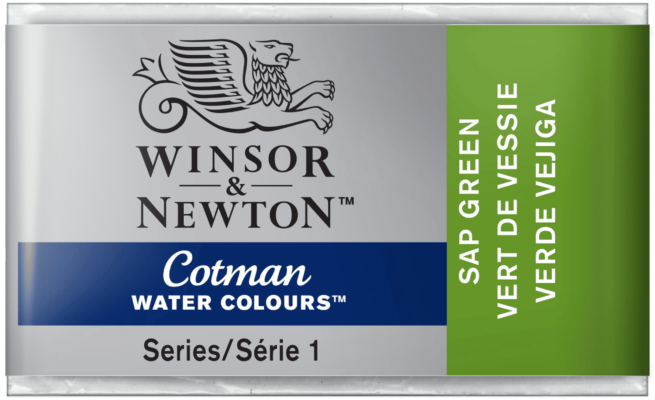 Winsor & Newton Cotman akvarellivärinappi Sap green #599