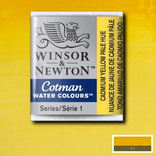 Winsor & Newton Cotman akvarellivärinappi Cadmium yellow pale #119 - Image 2