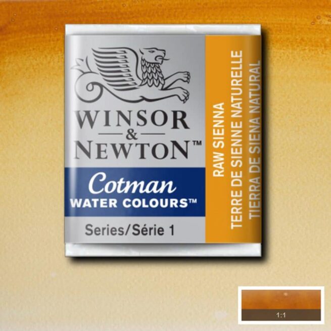 Winsor & Newton Cotman akvarellivärinappi Raw sienna #552 - Image 2