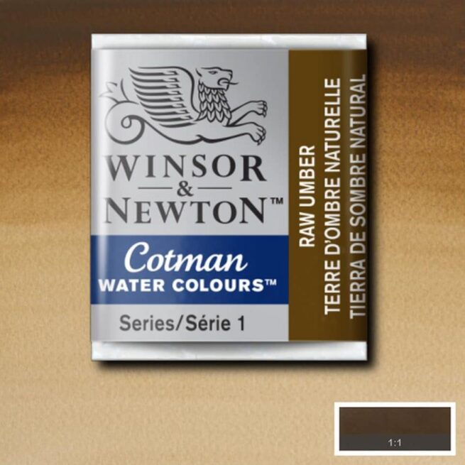 Winsor & Newton Cotman akvarellivärinappi Raw umber #554