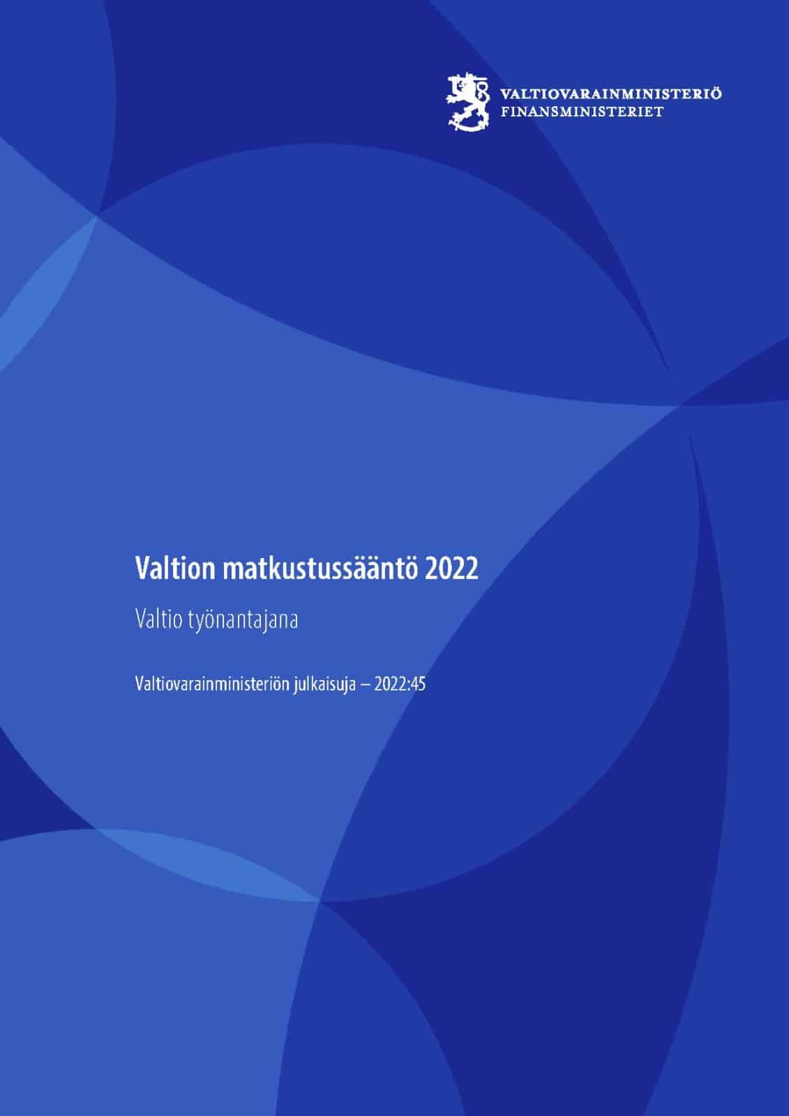 Valtion matkustussääntö 2022 (painettu) Suomen vanhin kirjakauppa - Vuodesta 1899
