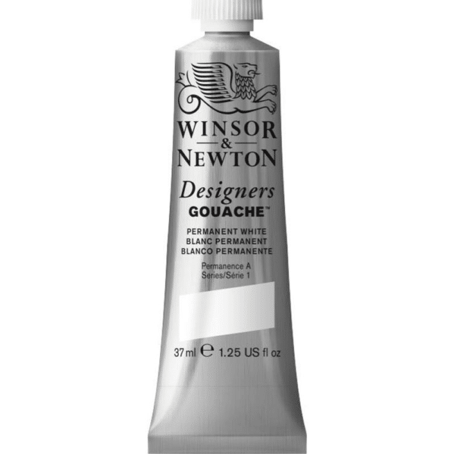 Winsor & Newton designers guassiväri permanent white #512