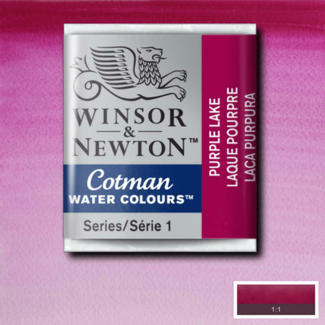 Winsor & Newton Cotman akvarellivärinappi Purple lake #544 - Image 2