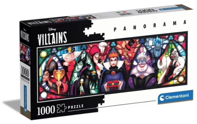 Disney Villains panorama palapeli, 1000 palaa