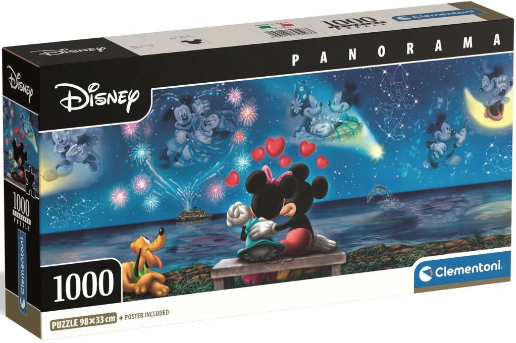 Disney Mikki ja Minni panorama palapeli, 1000 palaa