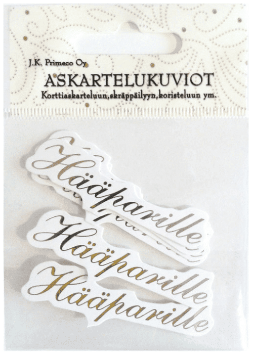 Askartelukuvio Hääparille, kulta