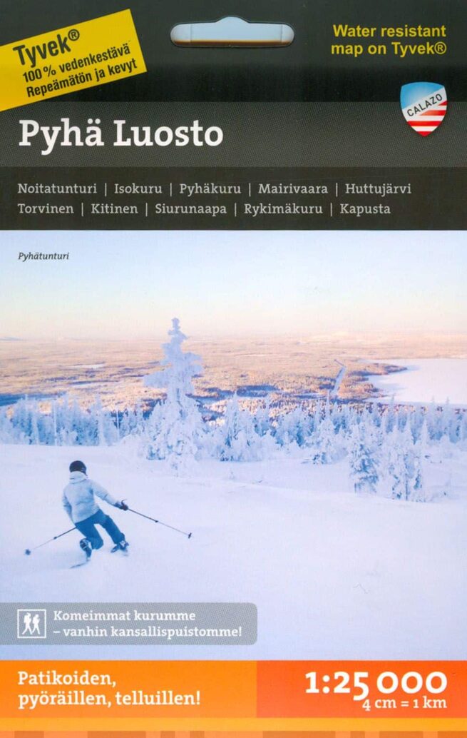 Pyhä-Luosto tunturikartta